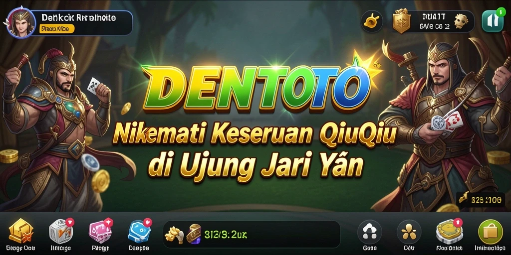 Tampilan gameplay DENTOTO QiuQiu yang menegangkan dan menarik.