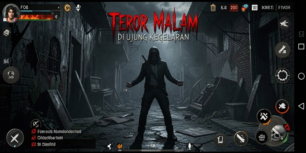 Screenshot utama FO8 menampilkan gameplay mencekam saat menjelajahi kegelapan.