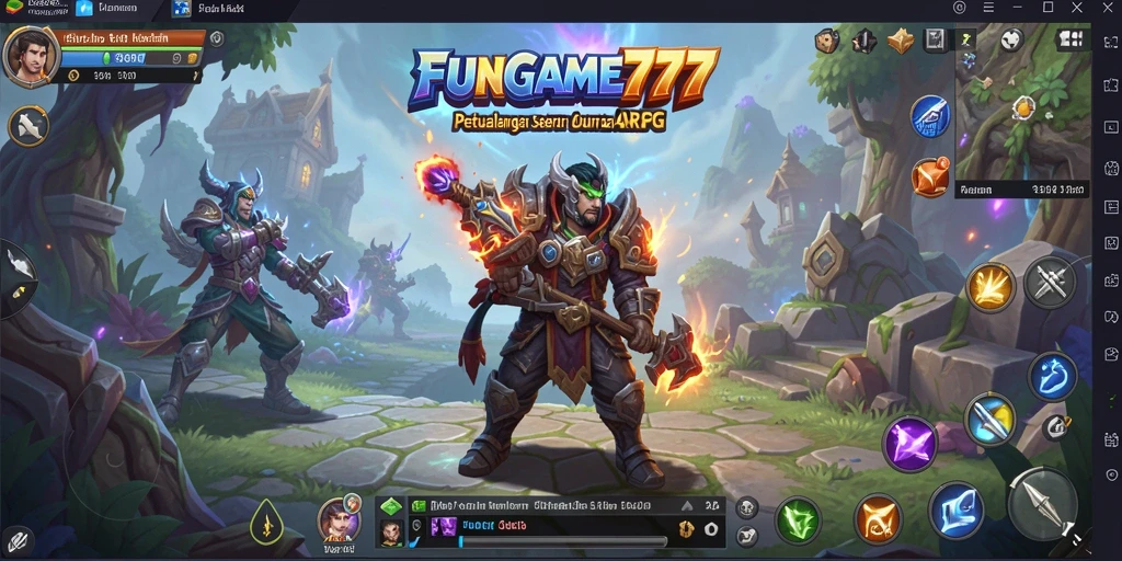 Tampilan seru dari gameplay <strong>FUNGAME777</strong> dengan aksi ARPG yang mendebarkan.