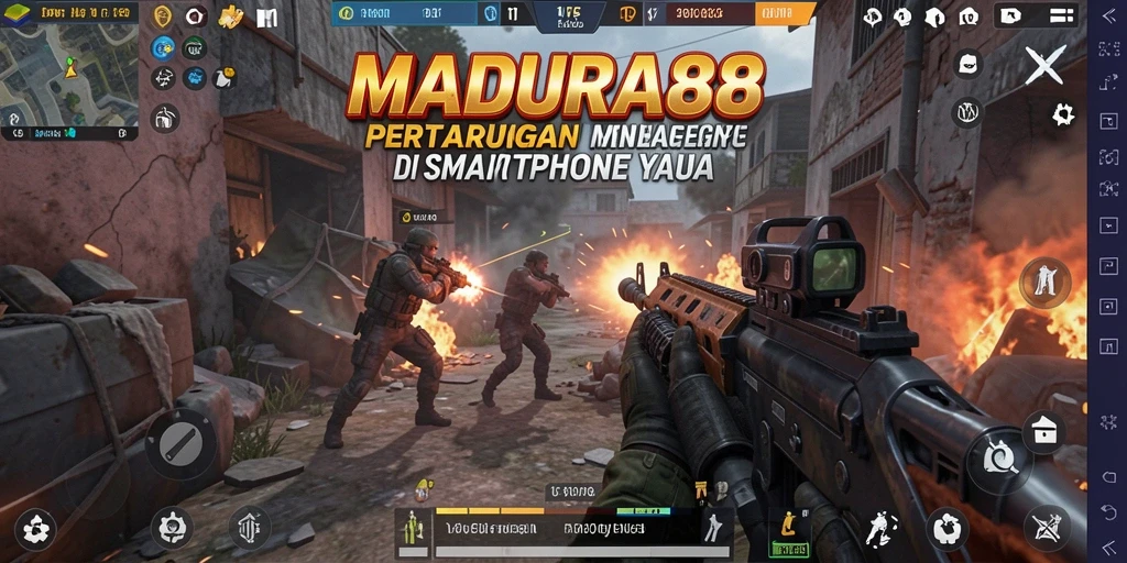 Tampilan gameplay menegangkan dari MADURA88 yang memukau.