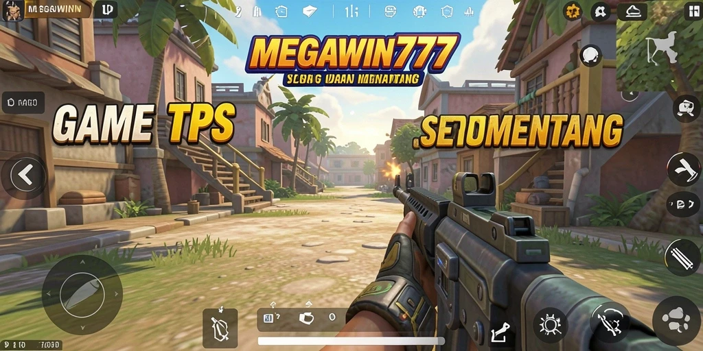 Screenshot MEGAWIN777 menampilkan aksi tembak-menembak yang seru.