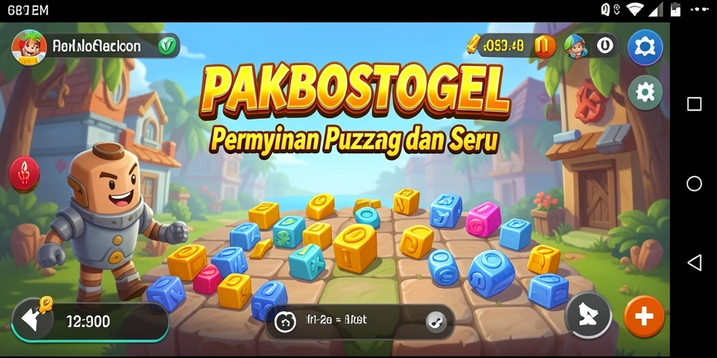Tampilan gameplay PAKBOSTOGEL yang seru dan menantang.