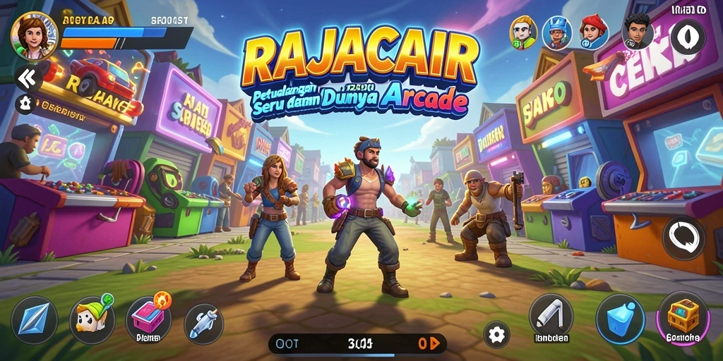 Tampilan gameplay seru di RAJACAIR dengan aksi dan tantangan menarik.