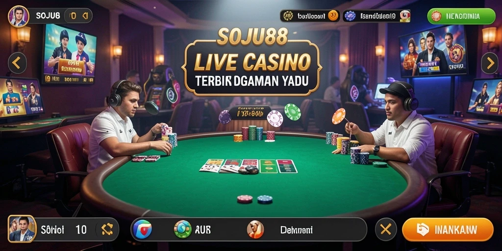 Tampilan menarik dari gameplay Live Casino SOJU88.