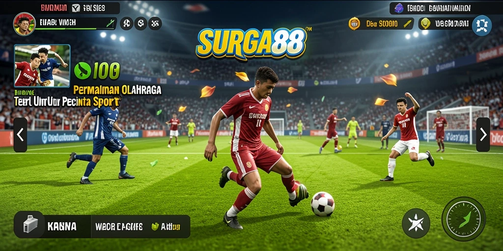 Screenshot SURGA88 menampilkan gameplay olahraga yang seru dan interaktif.