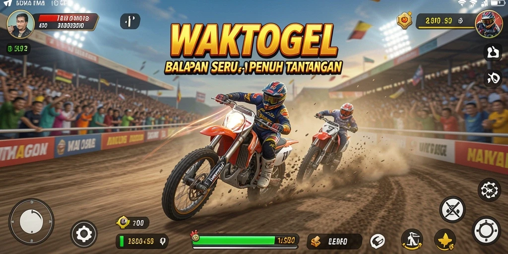 Gameplay balapan yang seru dan mendebarkan di WAKTOGEL.