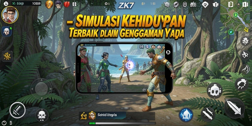Gameplay ZK7 yang menarik dan interaktif.